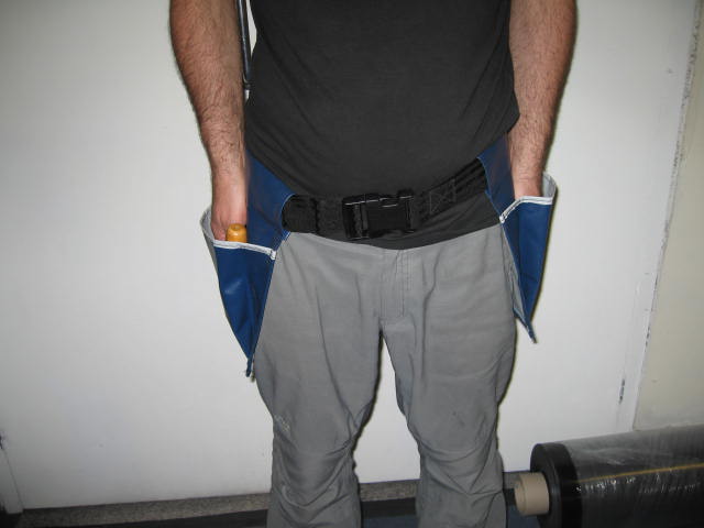 man wearing tool belt